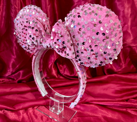 Pink Velvet Sequin