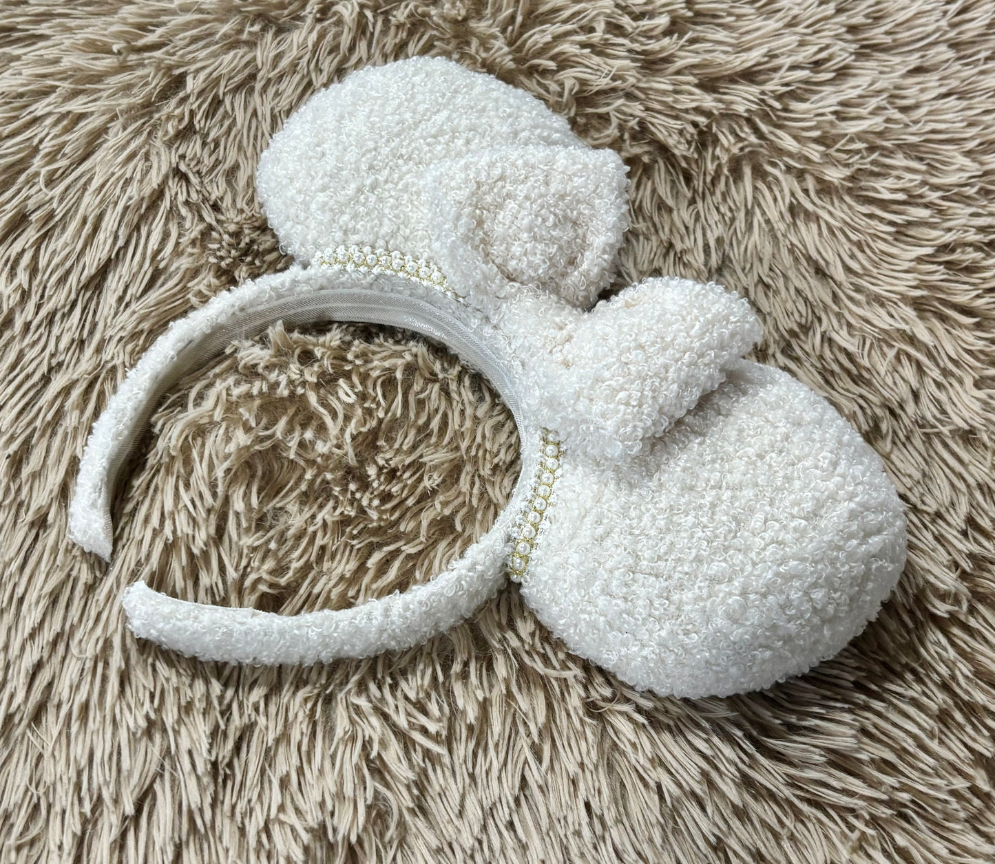 Cream Fuzzy Ears
