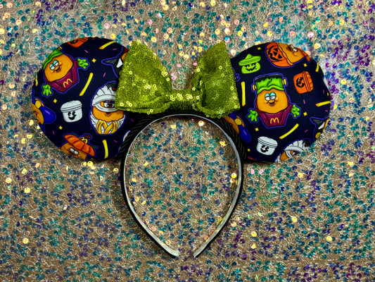 Spooky Nuggies Mouse Ears – Halloween Chicken Nugget Inspired Handmade Disney Headband