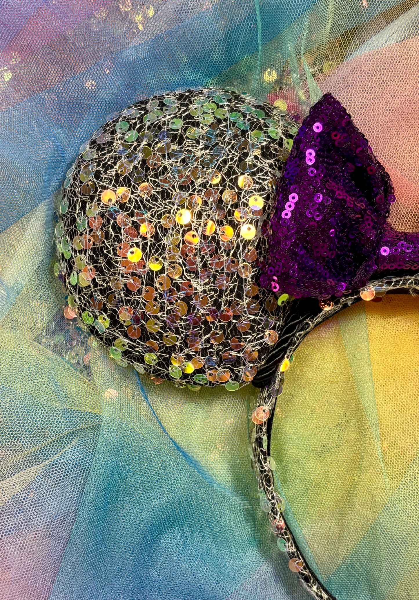 Galaxy Sequin Mouse Ears - Cosmic Sparkle Mickey Ears Headband