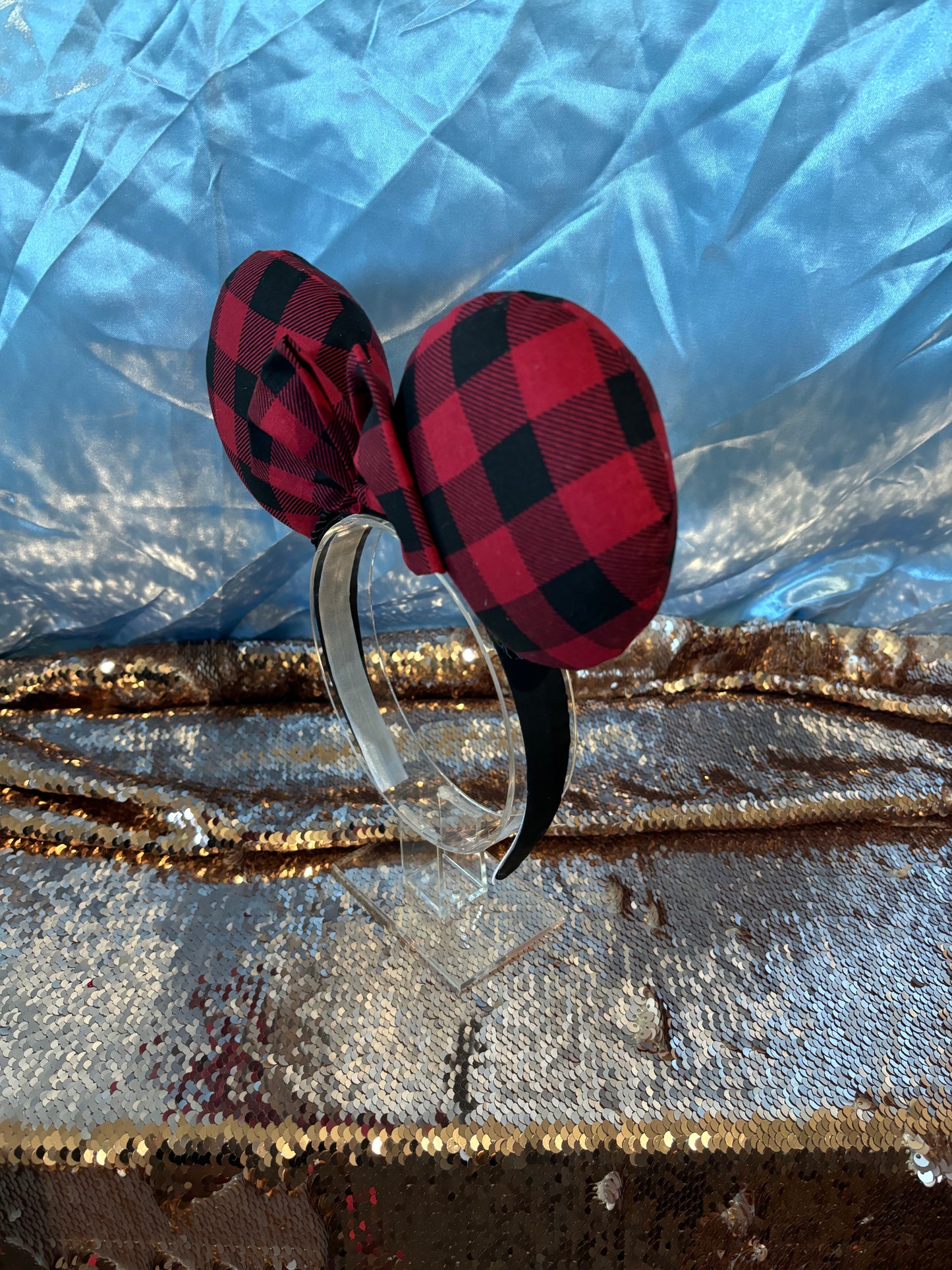 Buffalo Plaid Mouse Ears – Handmade Disney Headband
