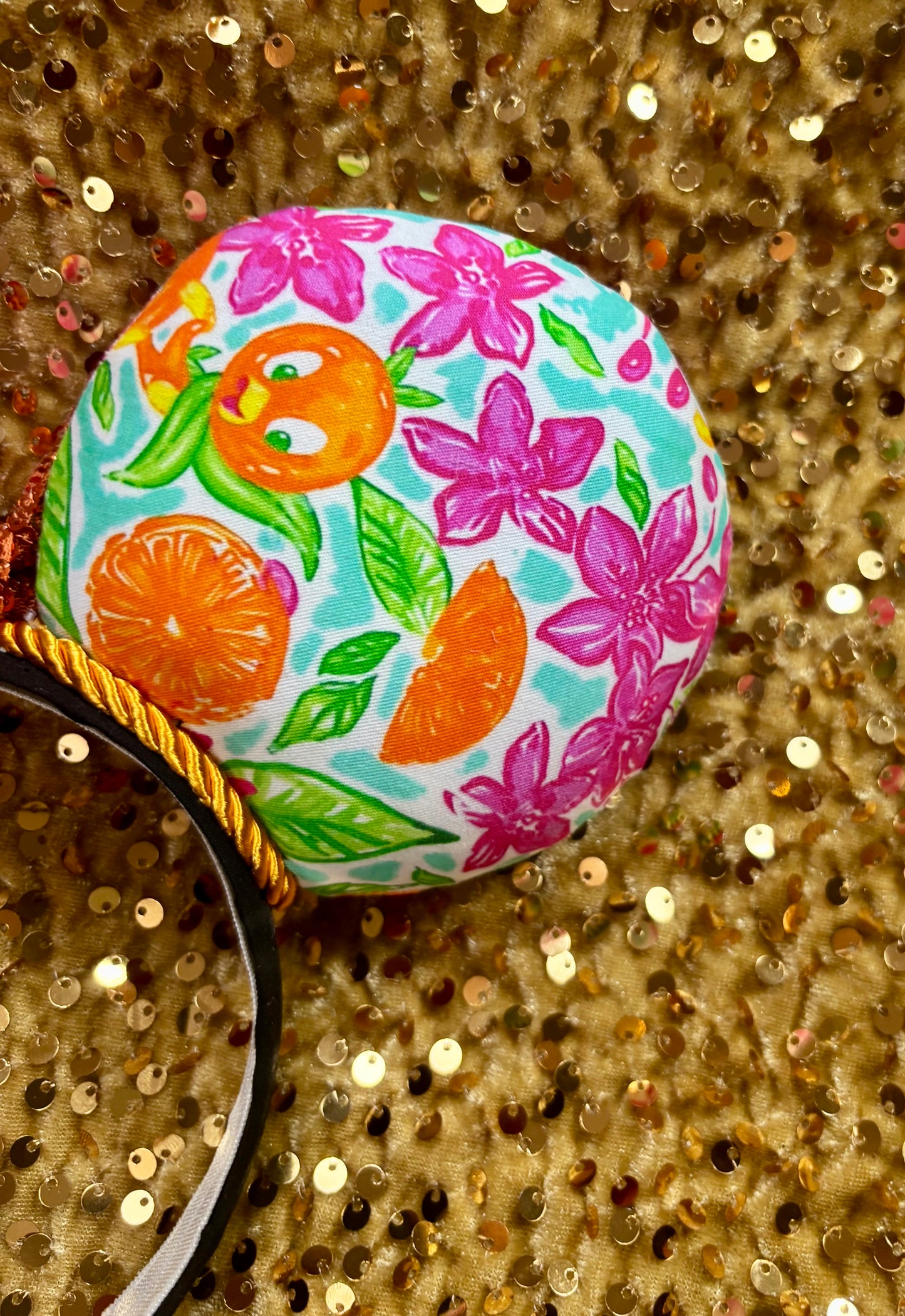 Orange Bird Mouse Ears