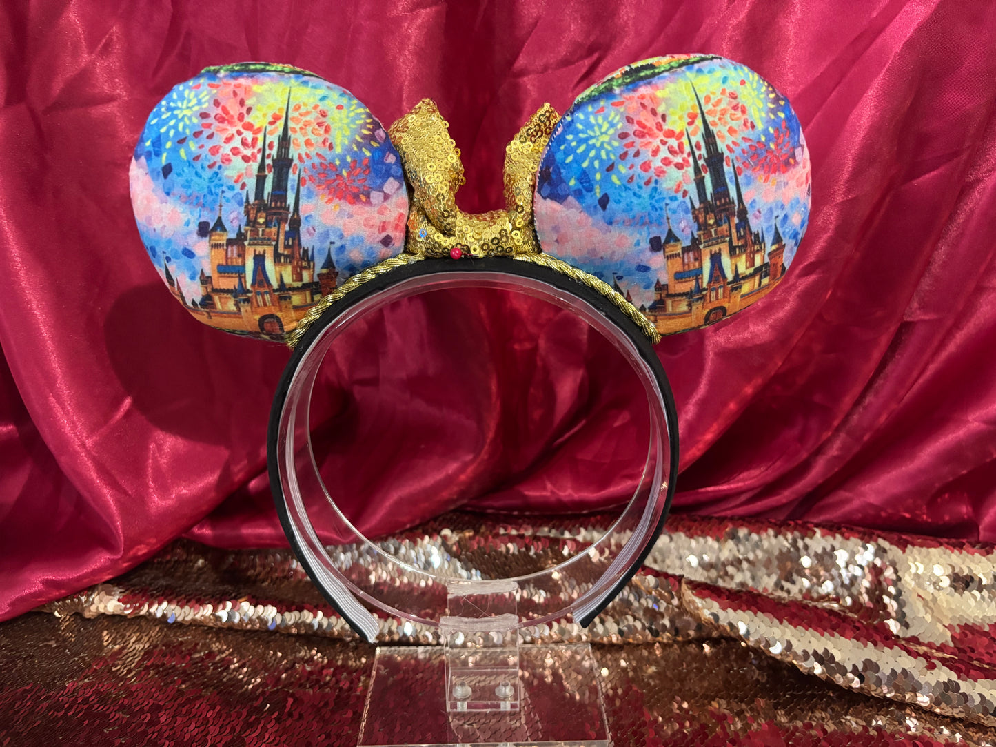 The Castle Mouse Ears - Pink Princess Mickey Ears Headband