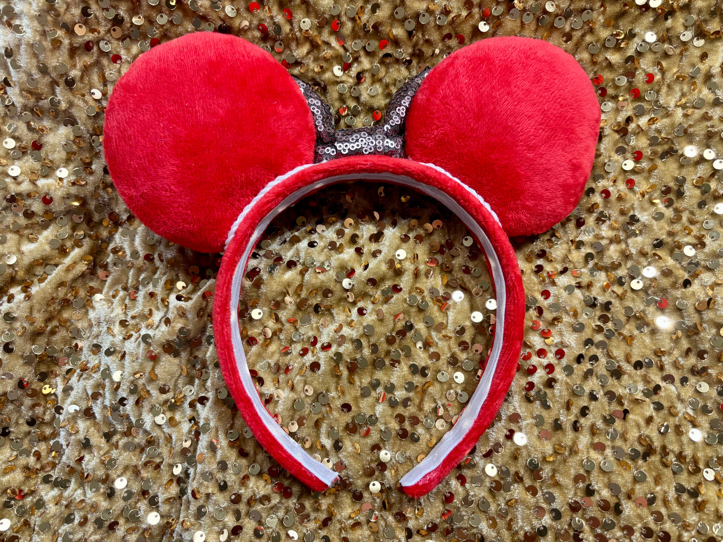 Gingerbread Mouse Ears - Christmas Mickey Ear Headband for Disney Holiday Events