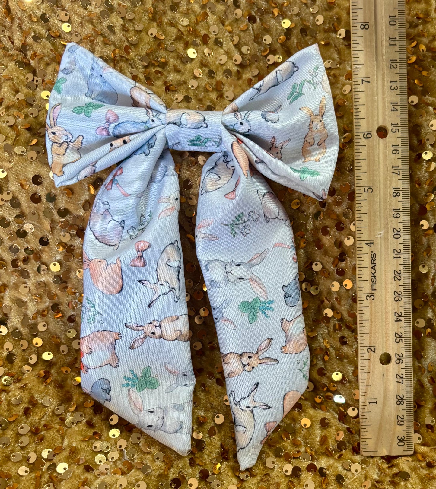 Easter Bunny Hair Accessories Bundle | 4-Piece Headband & Bow Set | Handmade & Ready to Ship