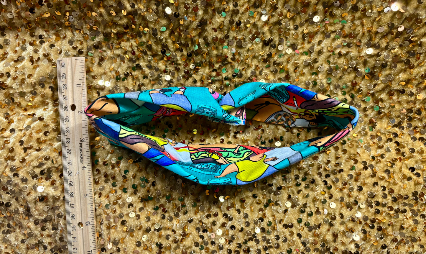 Bob's Burgers Hair Bow & Headwrap Bundle | Belcher Family Inspired | Handmade & Ready to Ship