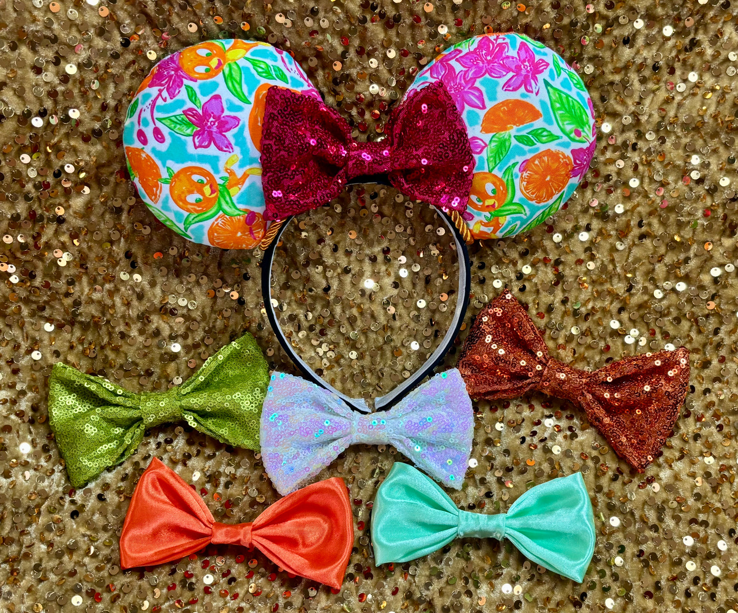 Orange Bird Mouse Ears