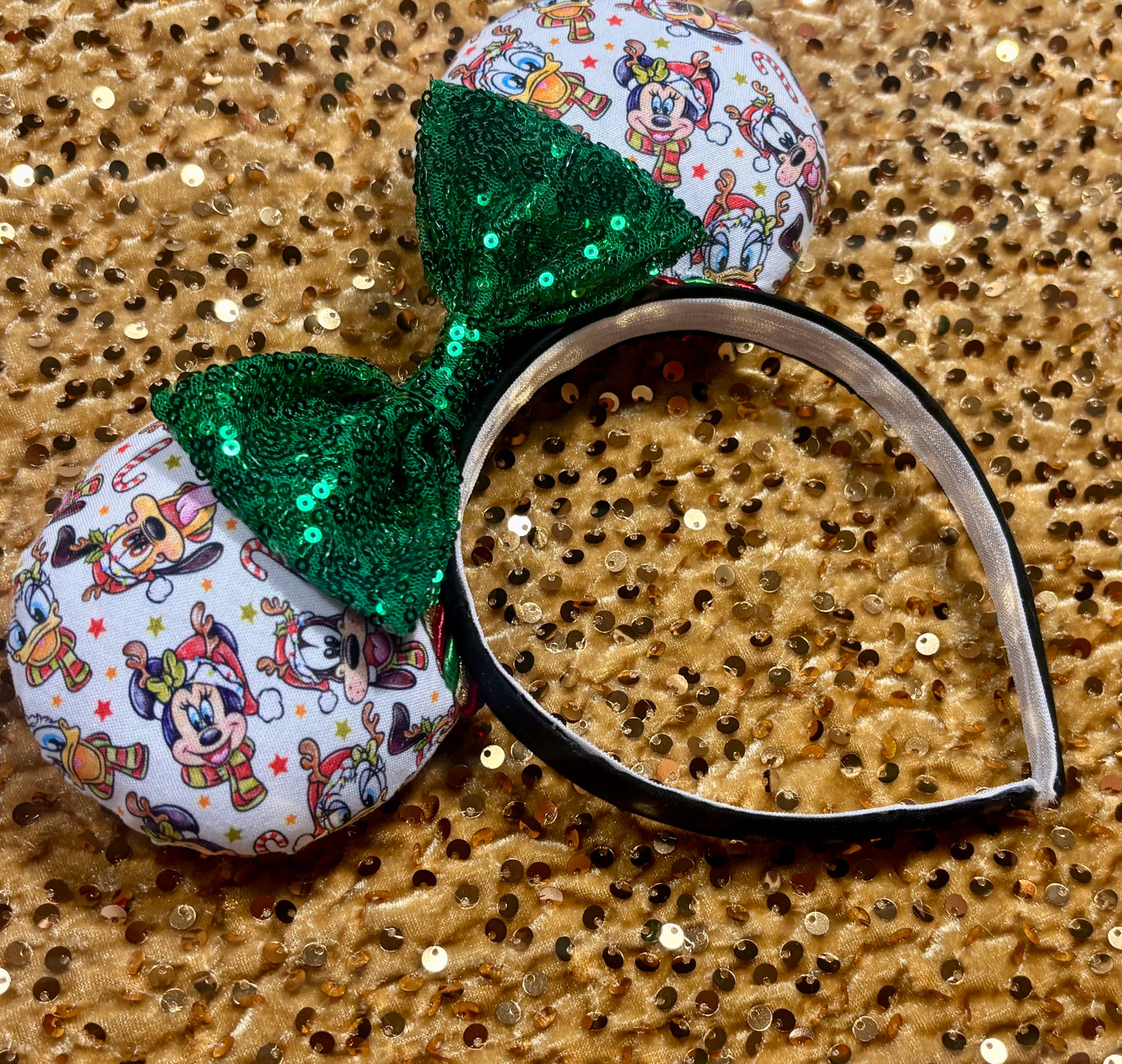 Christmas Pals Handmade Mouse Ear Headband