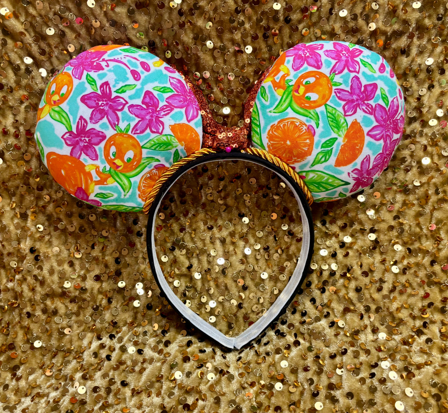 Orange Bird Mouse Ears