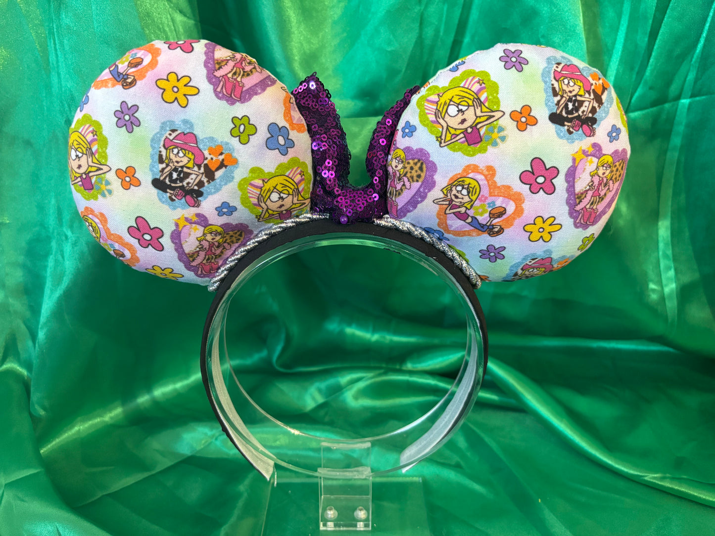 Lizzie McGuire Inspired Mouse Ears | Handmade Y2K Disney Headband with Sequin Bow