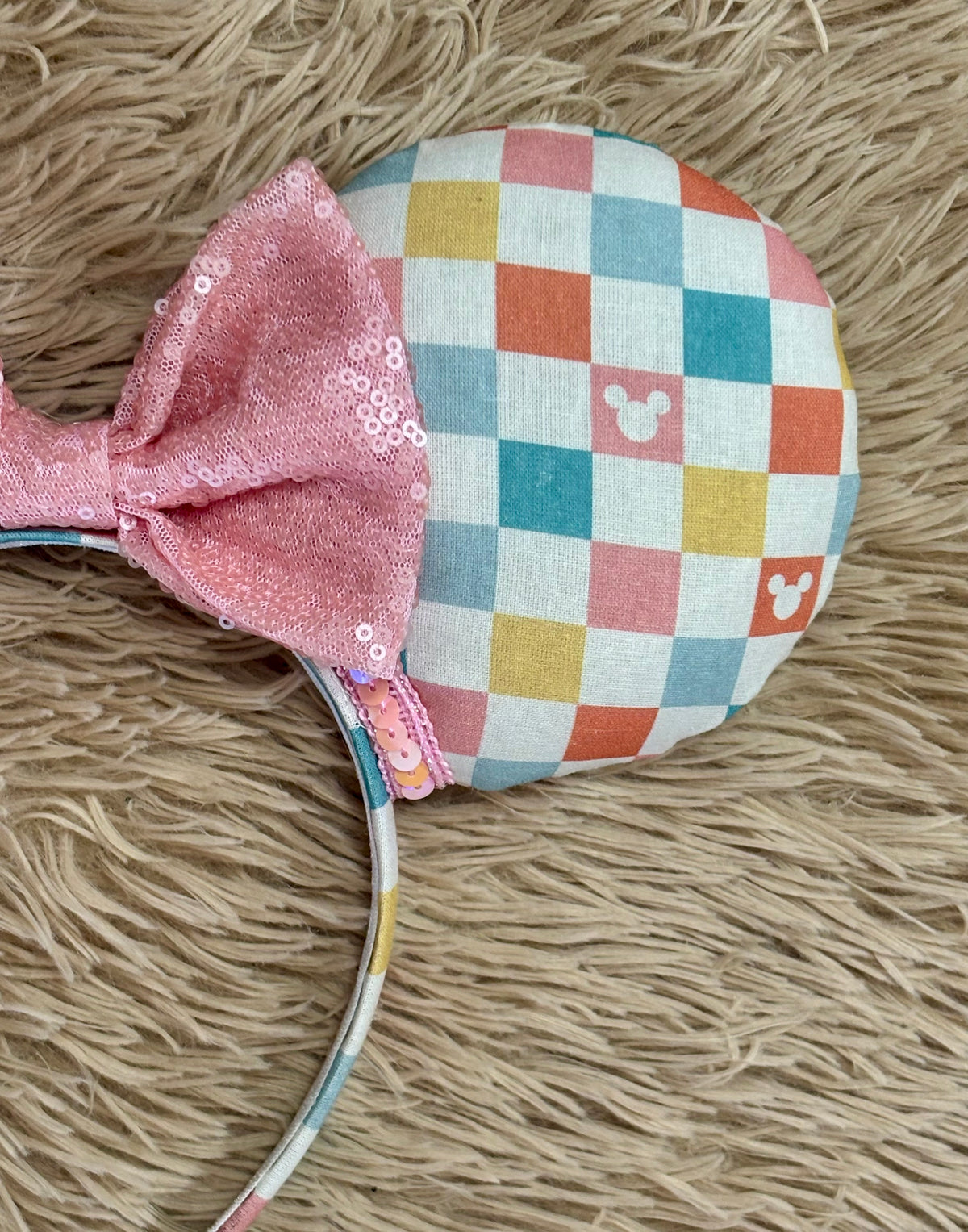 Colorful Checkered Ears