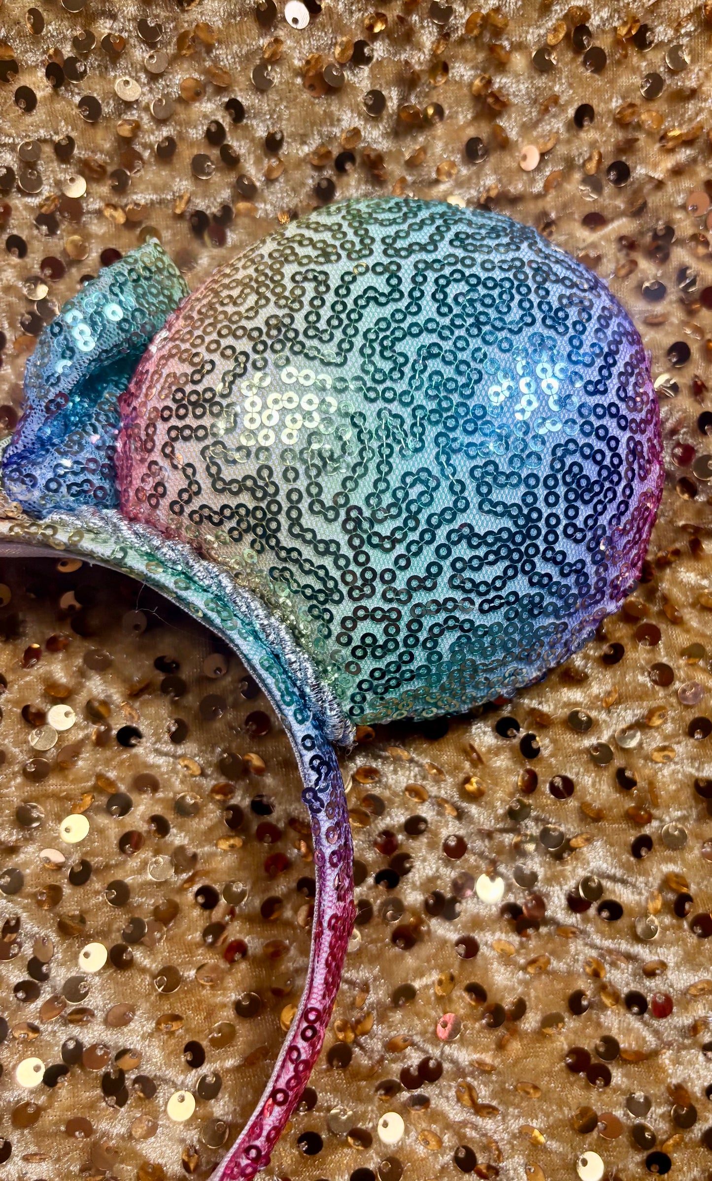 Rainbow Sequin Mouse Ears