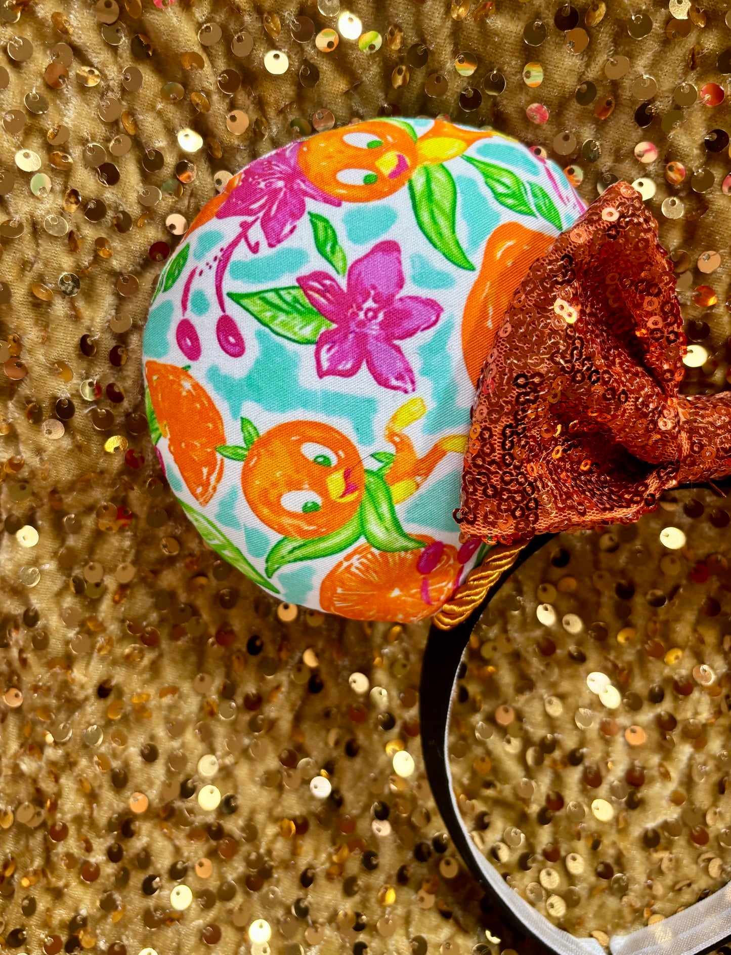 Orange Bird Mouse Ears