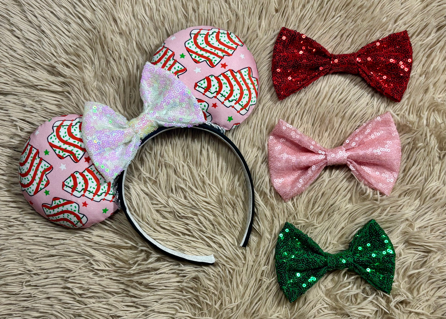 Christmas Tree Cake Ears