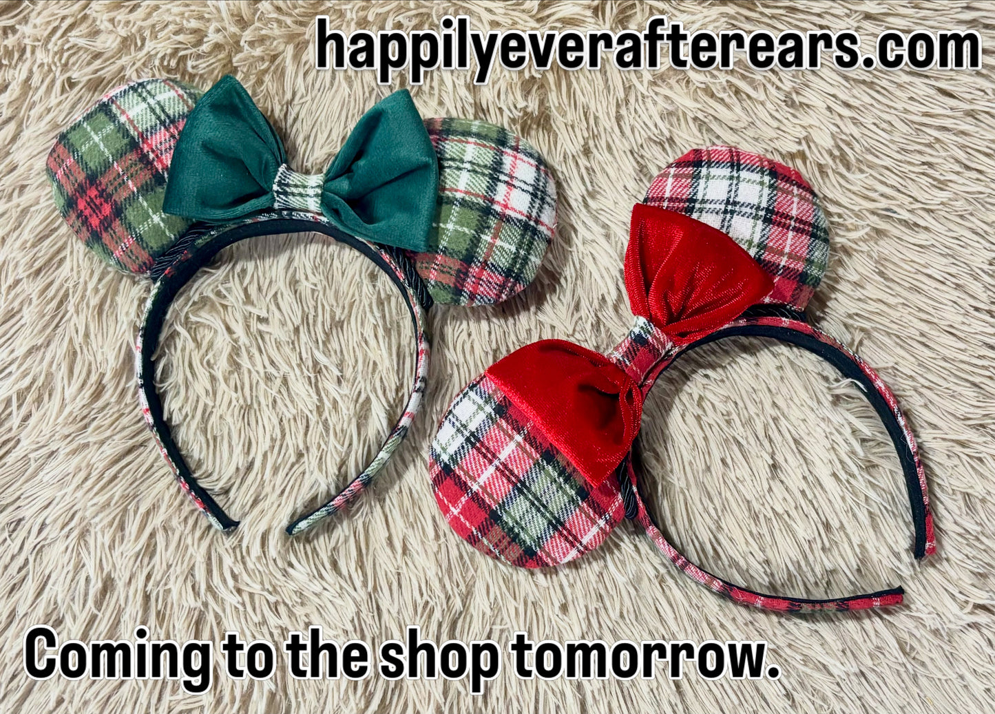 Wrapped in Red Plaid Ears