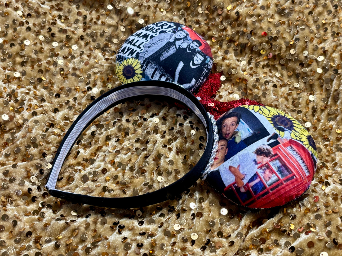 One Direction Inspired Mouse Ears - 1D Mickey Ear Headband for Disney & Concerts