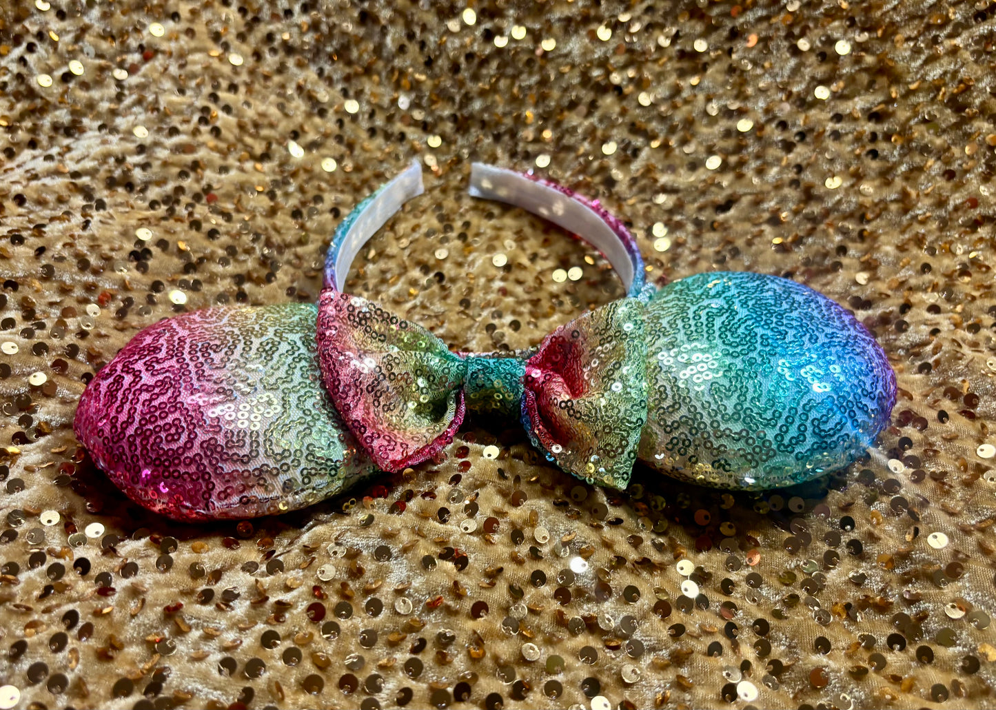 Rainbow Sequin Mouse Ears