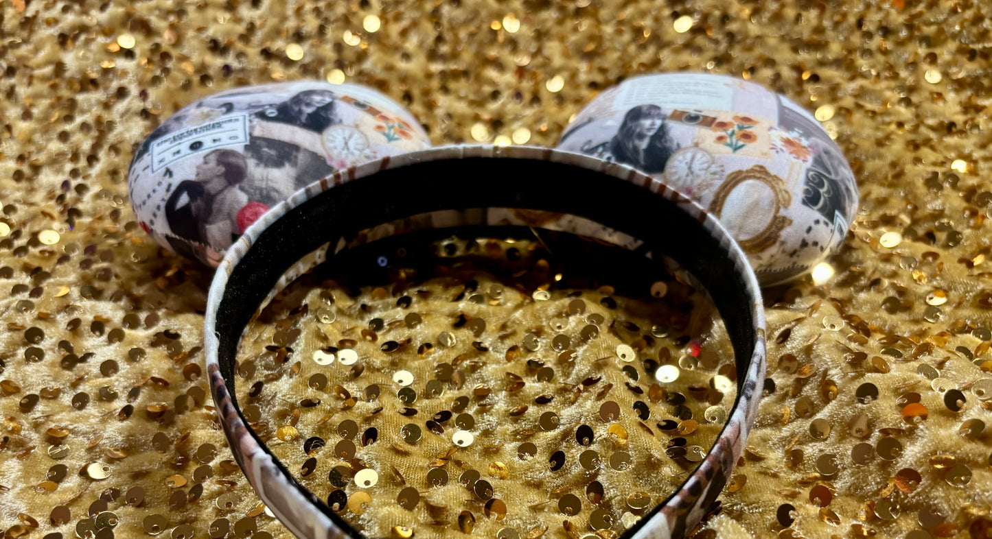 The Poet Mouse Ears - Taylor Inspired Headband with Sequin Bow