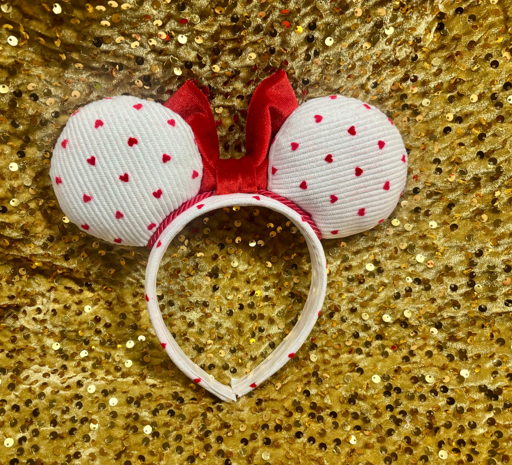 Back view of headband. Handmade and ready to ship.