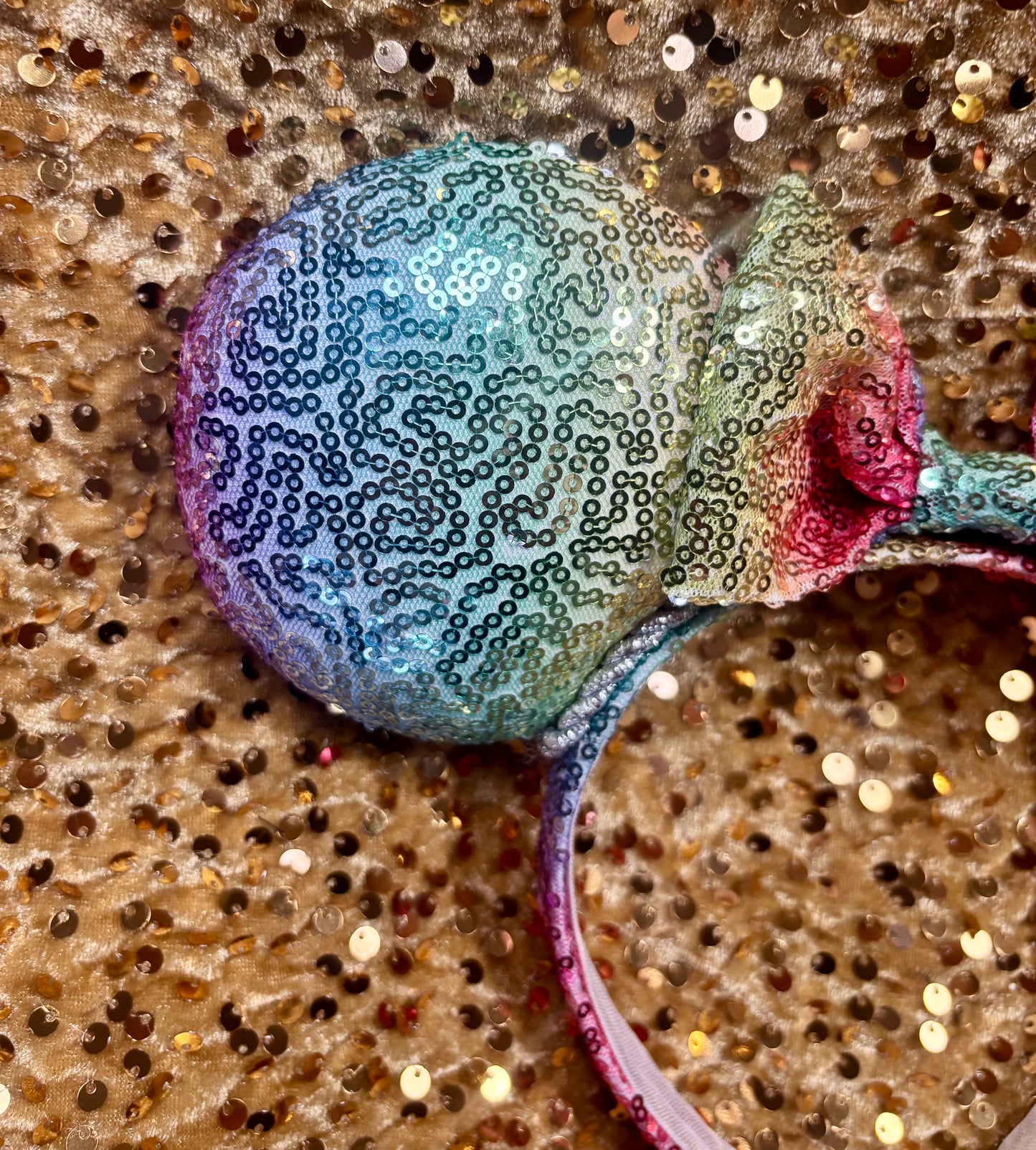 Rainbow Sequin Mouse Ears