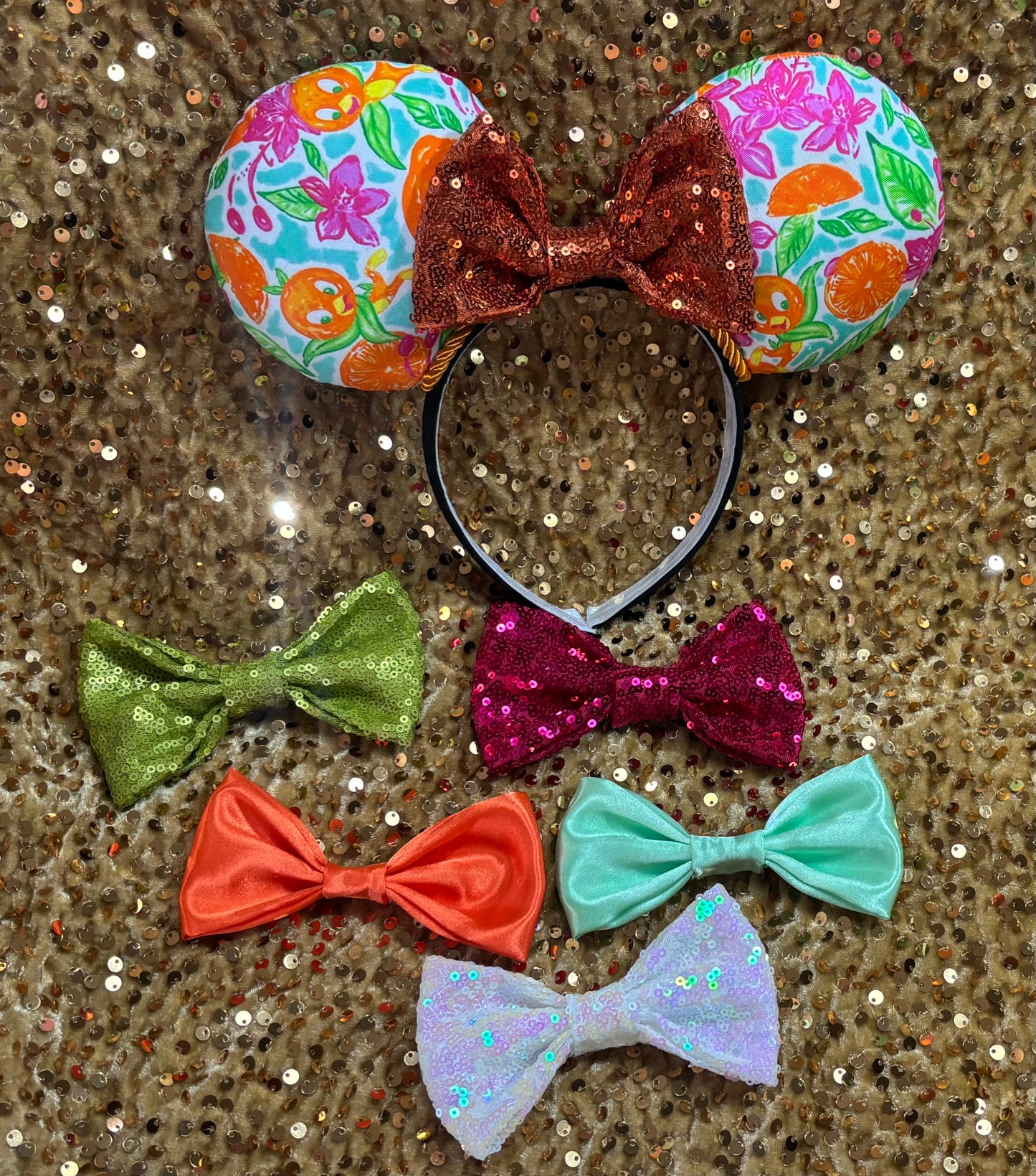 Orange Bird Mouse Ears