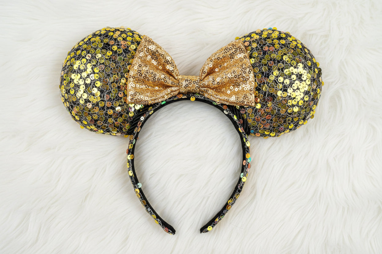 Galaxy Sequin Mouse Ears - Cosmic Sparkle Mickey Ears Headband