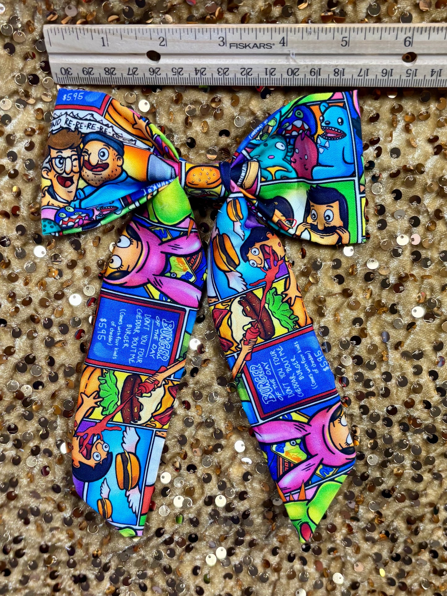 Bob's Burgers Hair Bow & Headwrap Bundle | Belcher Family Inspired | Handmade & Ready to Ship