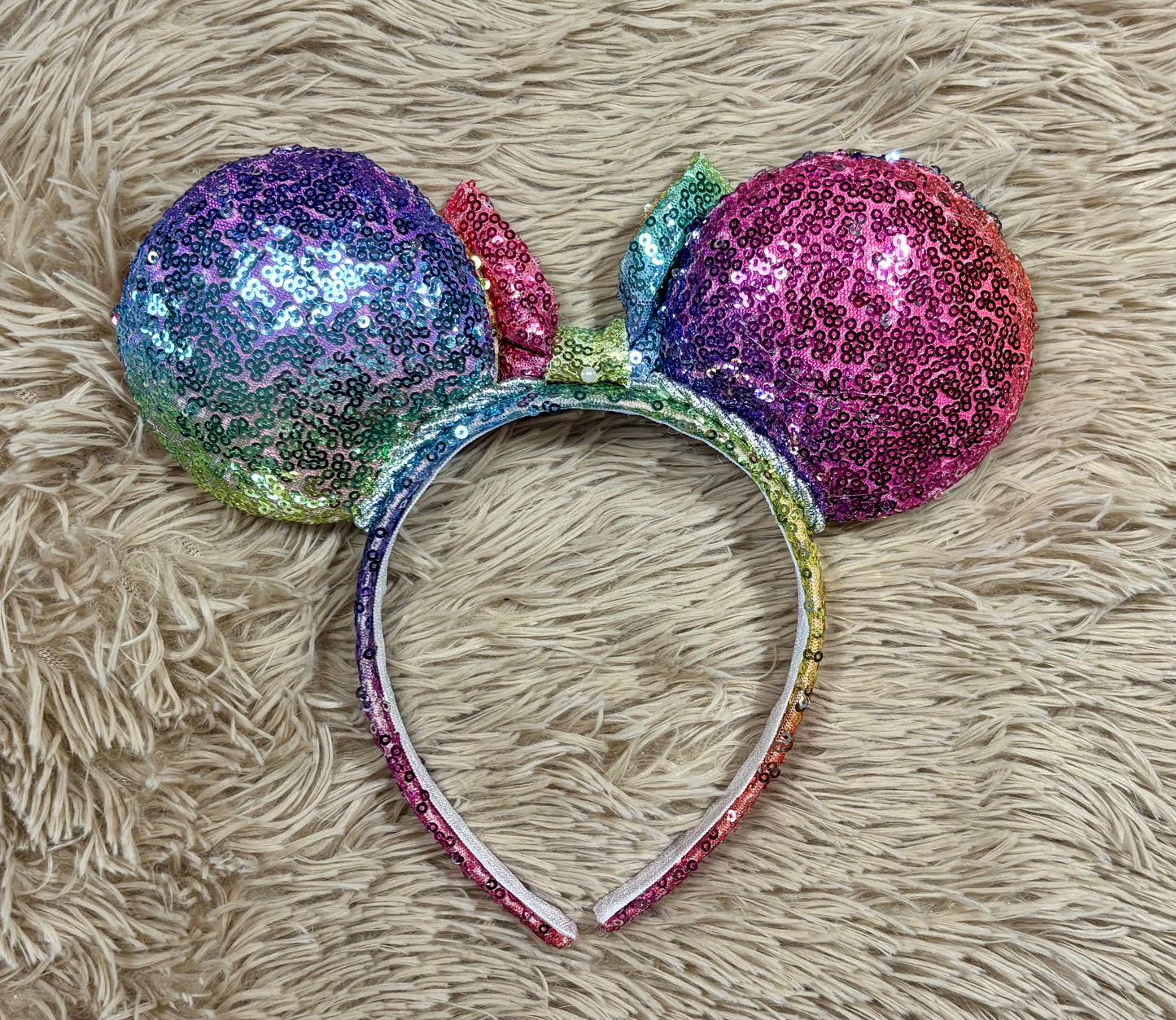 Rainbow Sequin Ears