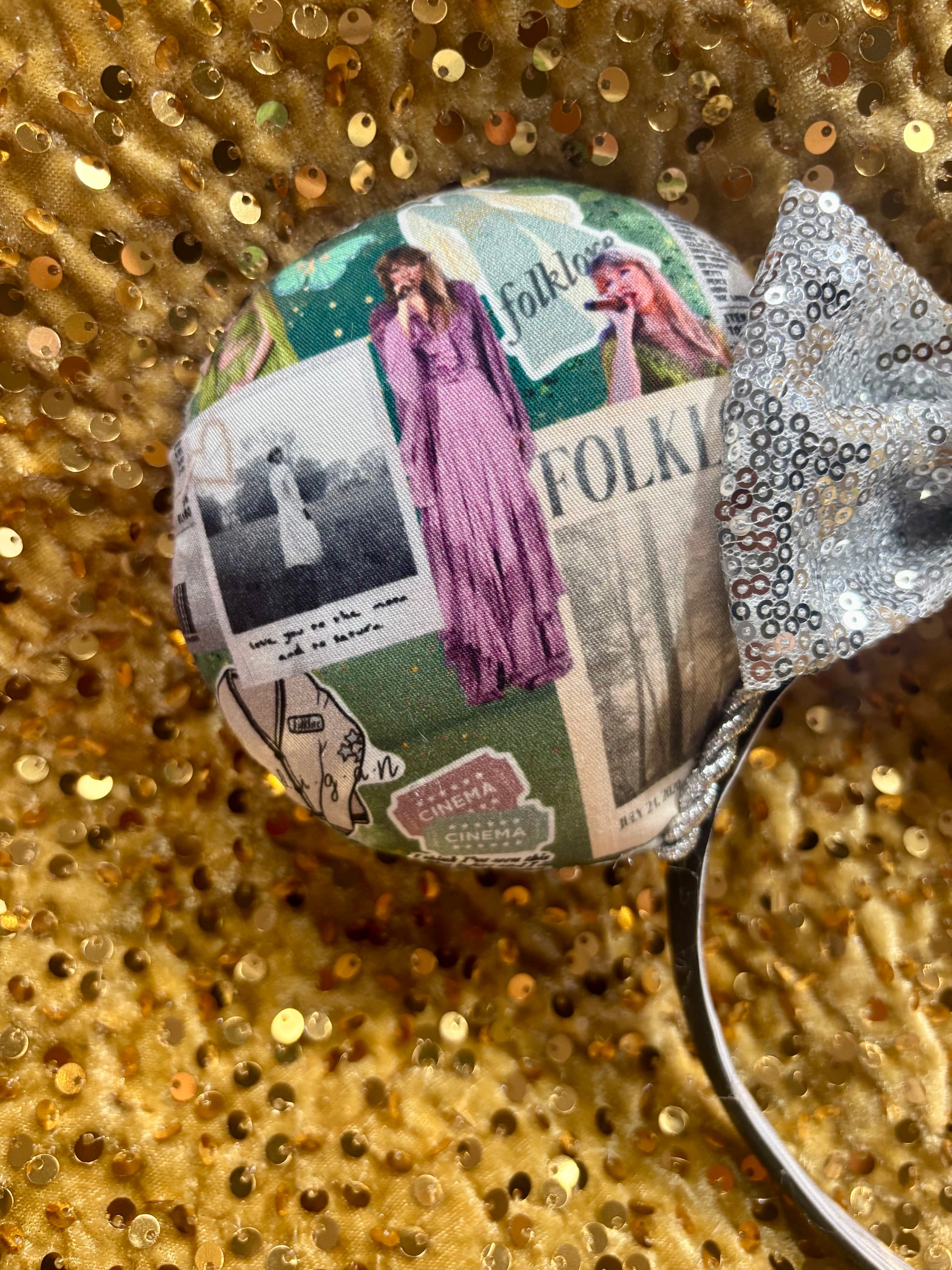 Close up of folklore print