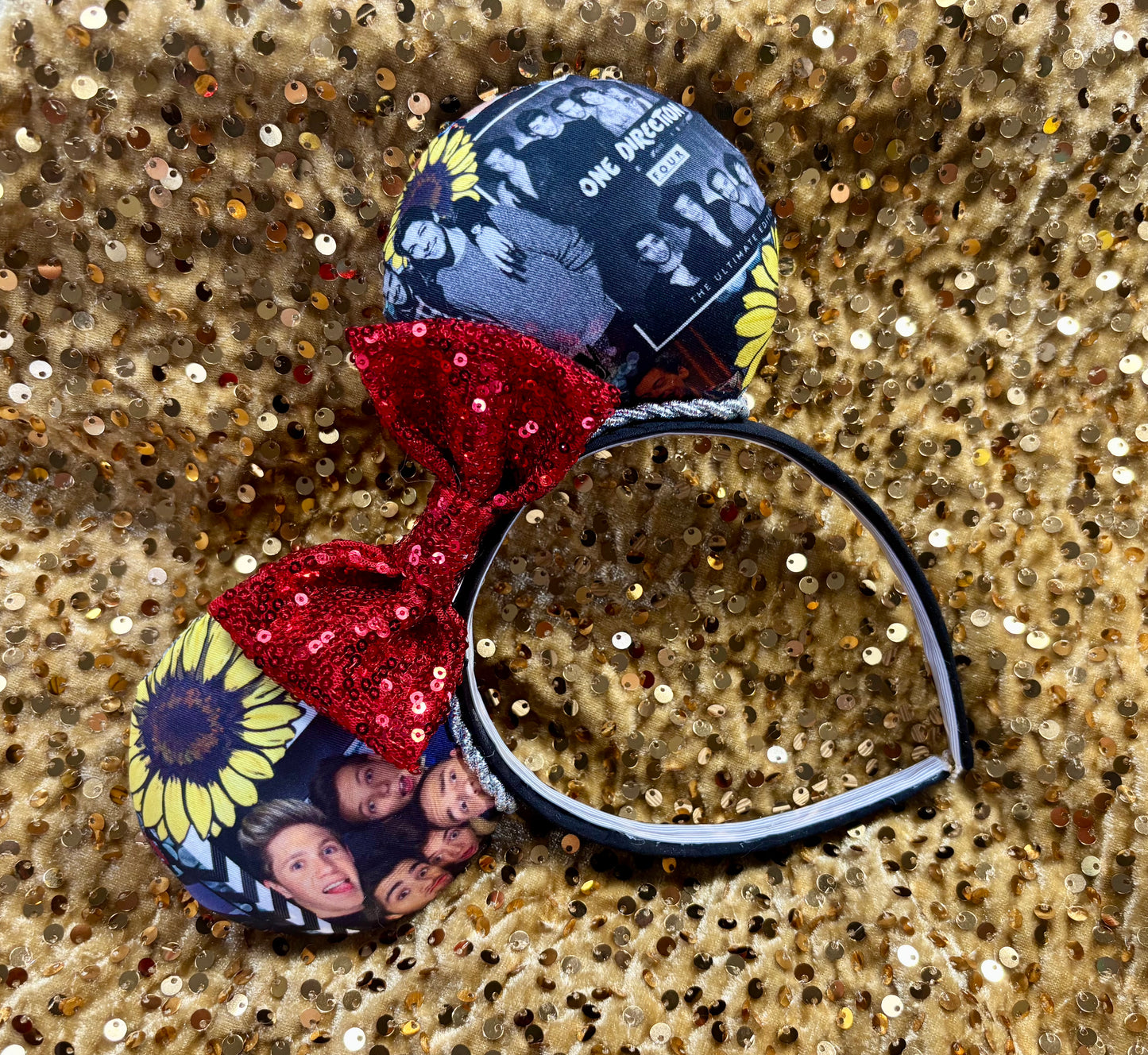 One Direction Inspired Mouse Ears - 1D Mickey Ear Headband for Disney & Concerts
