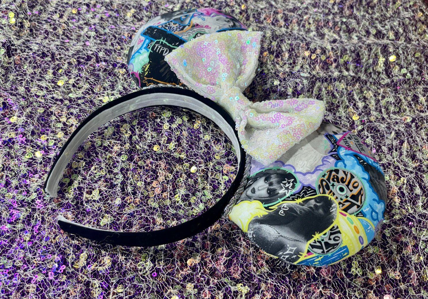 Neon Pop-Inspired Ear Headband – Handmade