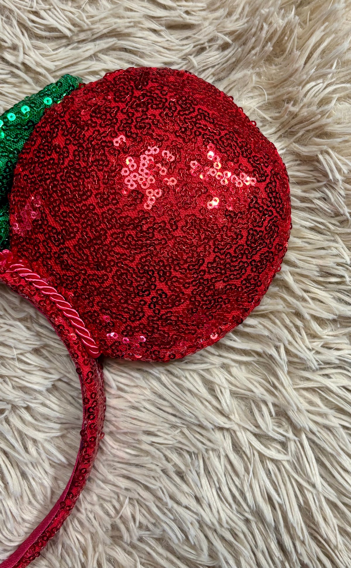 Red and Green Sequins Ears
