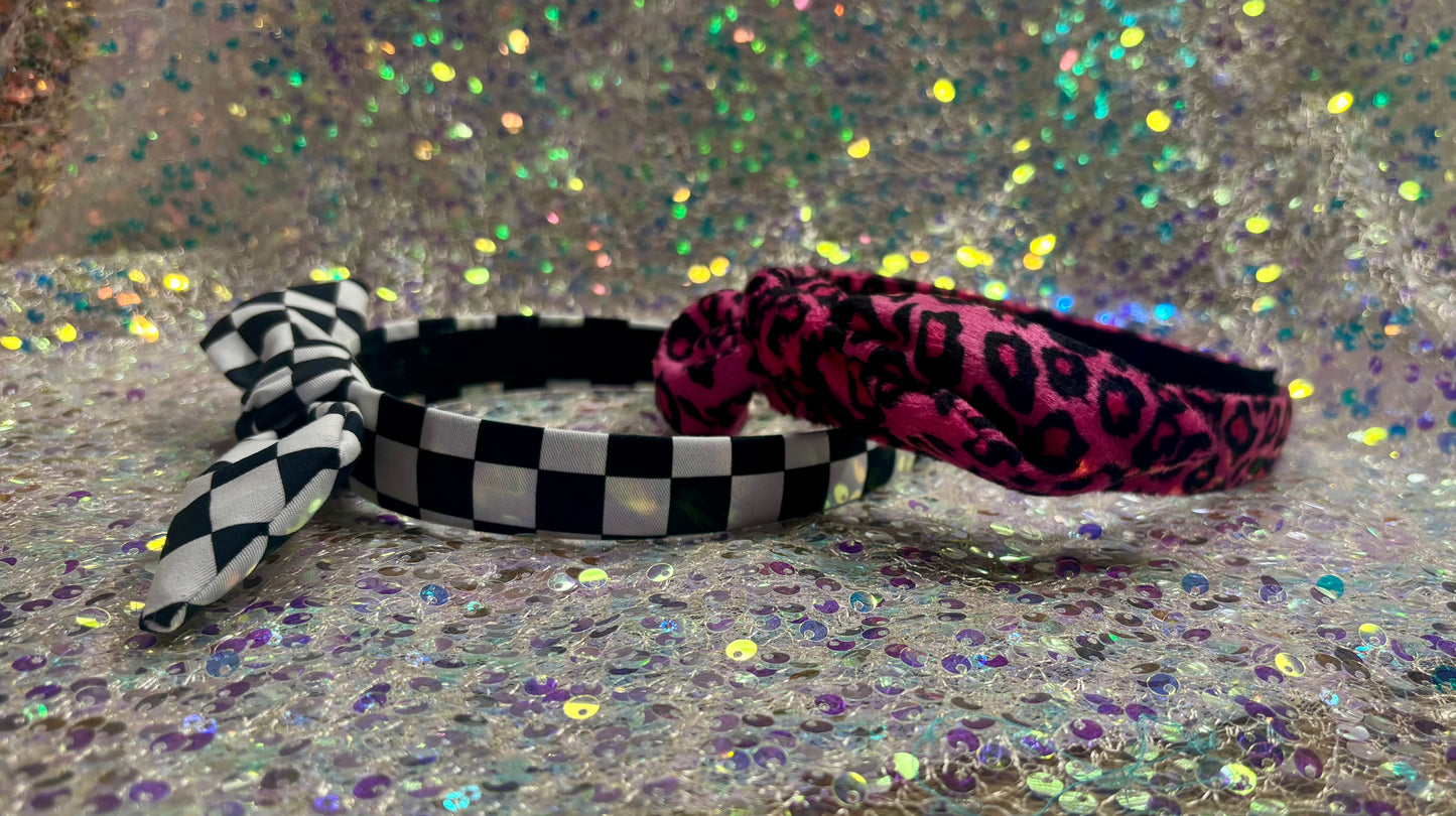 Wild Ones Knotted Bow Headband Bundle | 2-Pack Animal Print Set | Handmade & Ready to Ship