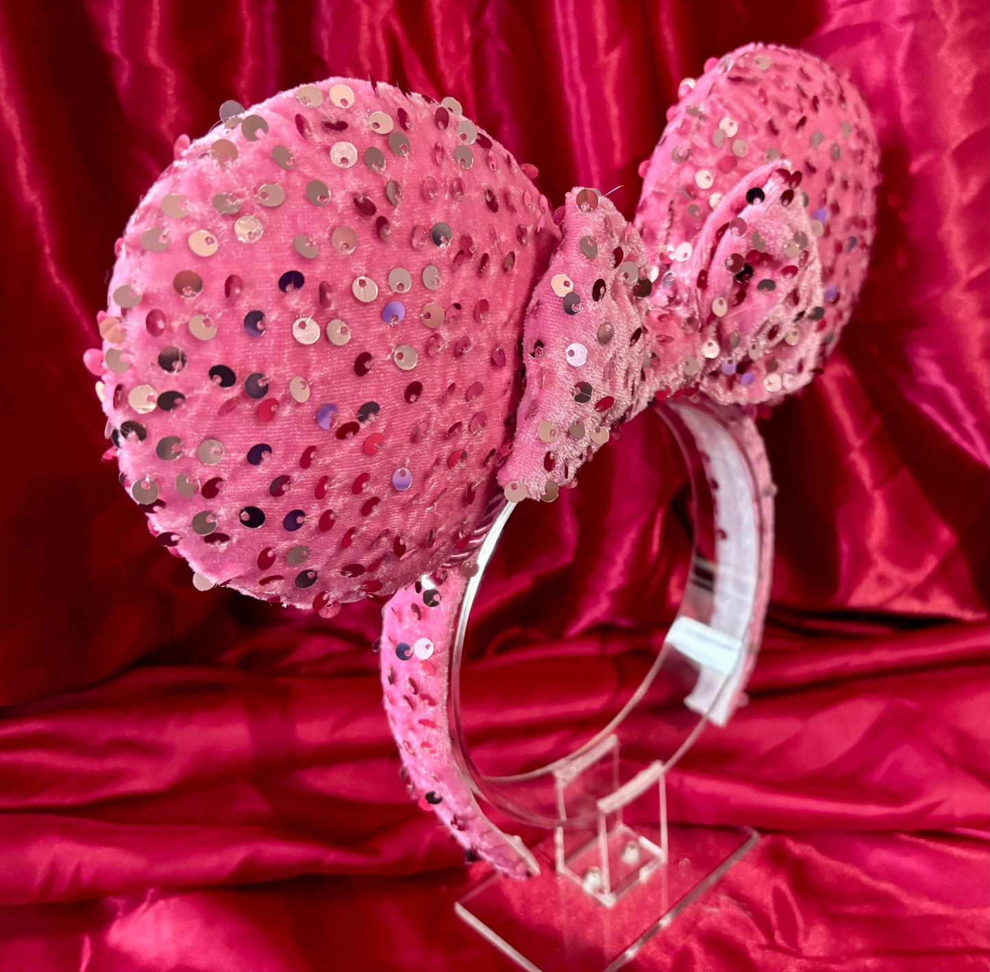 Pink Velvet Sequin