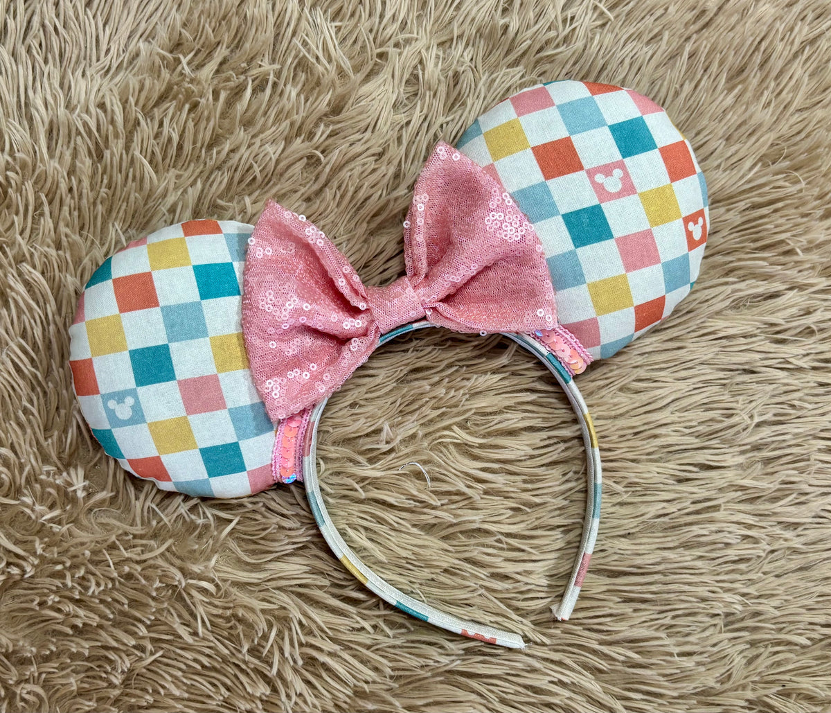 Colorful Checkered Ears