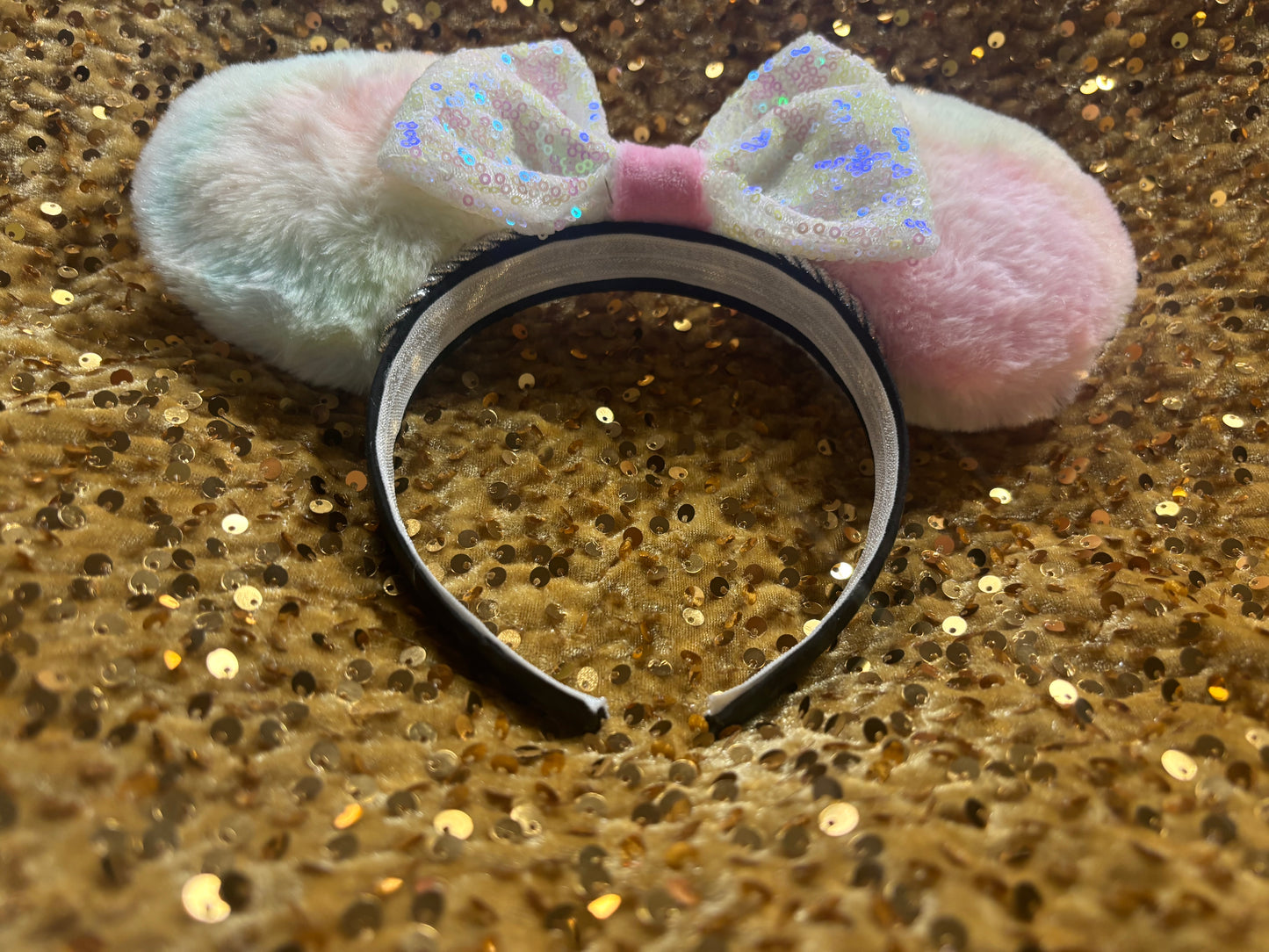 Soft Rainbow Iridescent Mouse Ears