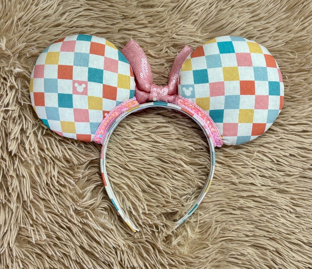 Colorful Checkered Ears