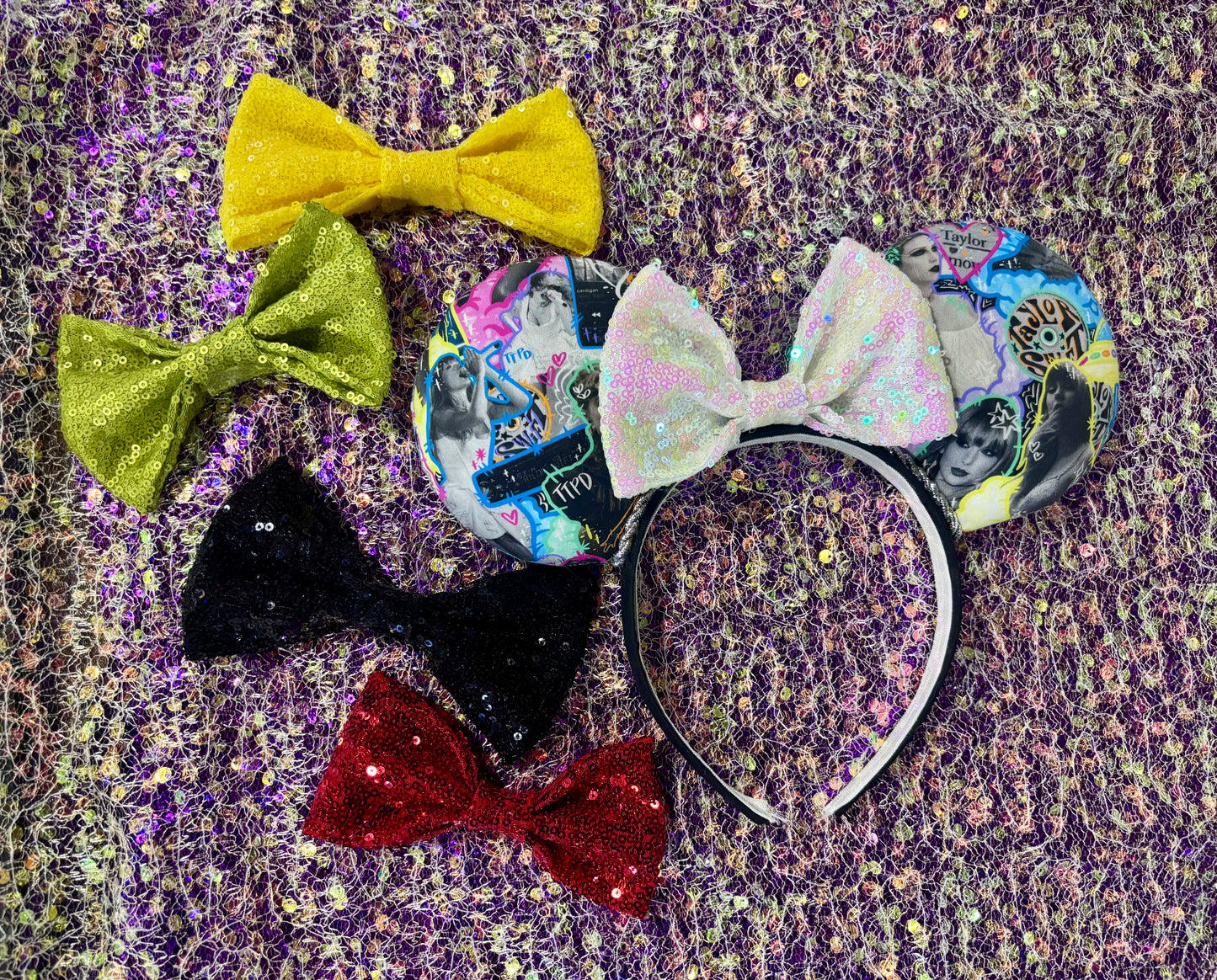 Neon Pop-Inspired Ear Headband – Handmade