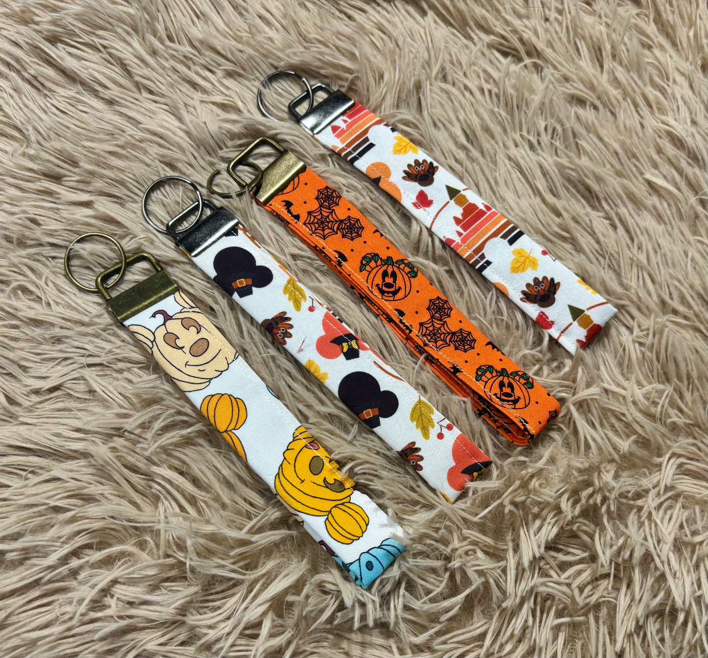 Boo To You 4 Pack Keychain Wristlet Bundle