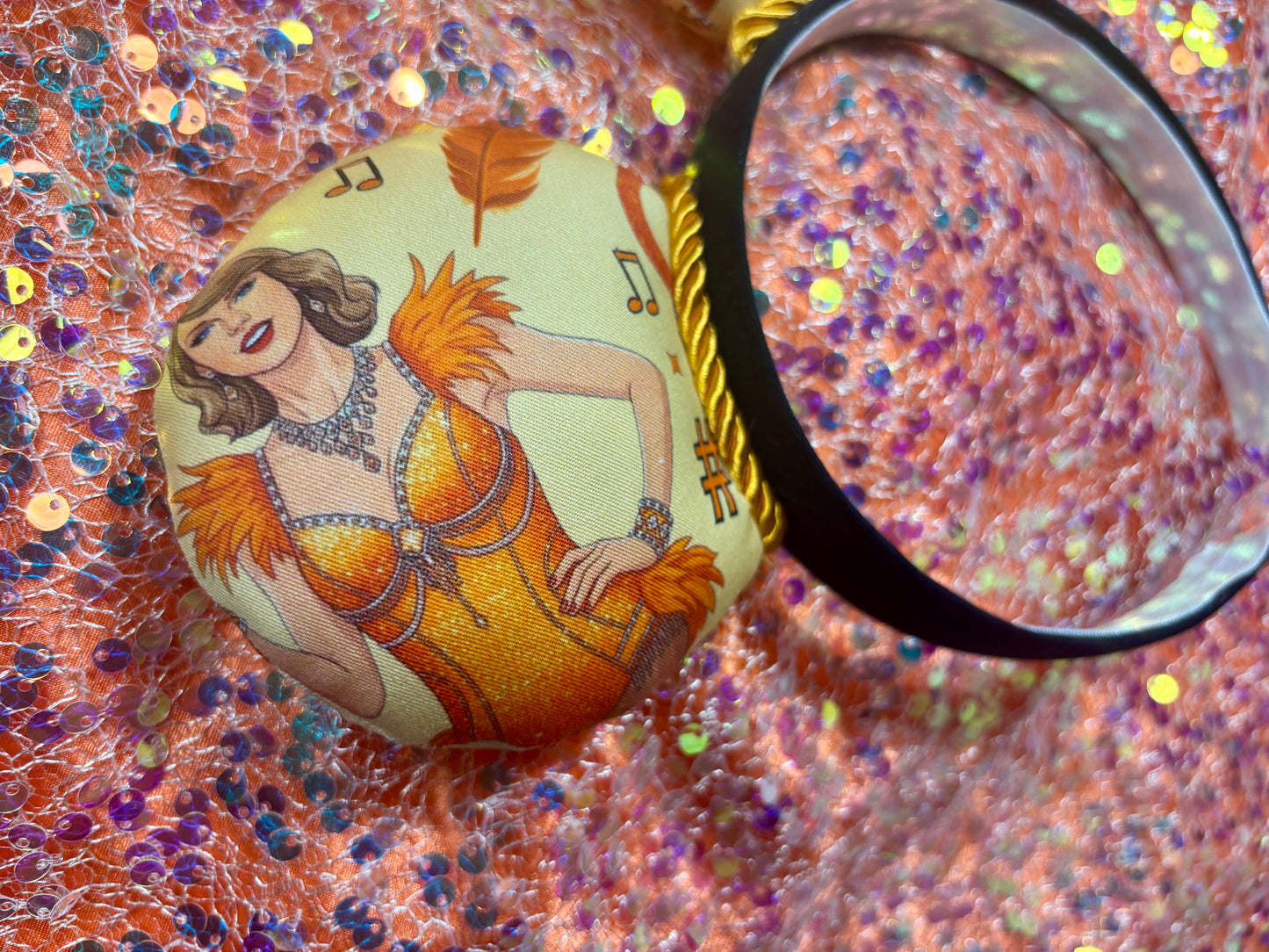 Ophelia Mouse Ears | LOAS Inspired Orange & Mint Satin Bow Theme Park Headband