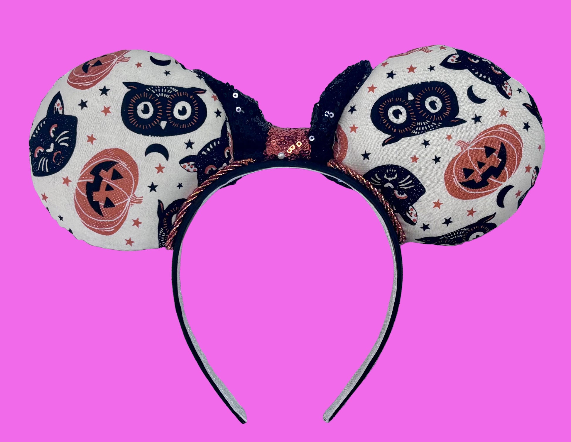 The back view of the mouse ears and the trim. Made and ready to ship.