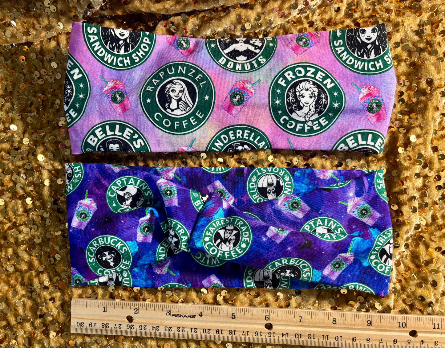 Caffeinated Characters Headwrap Bundle | Disney Coffee Lover 2-Pack Headband Set