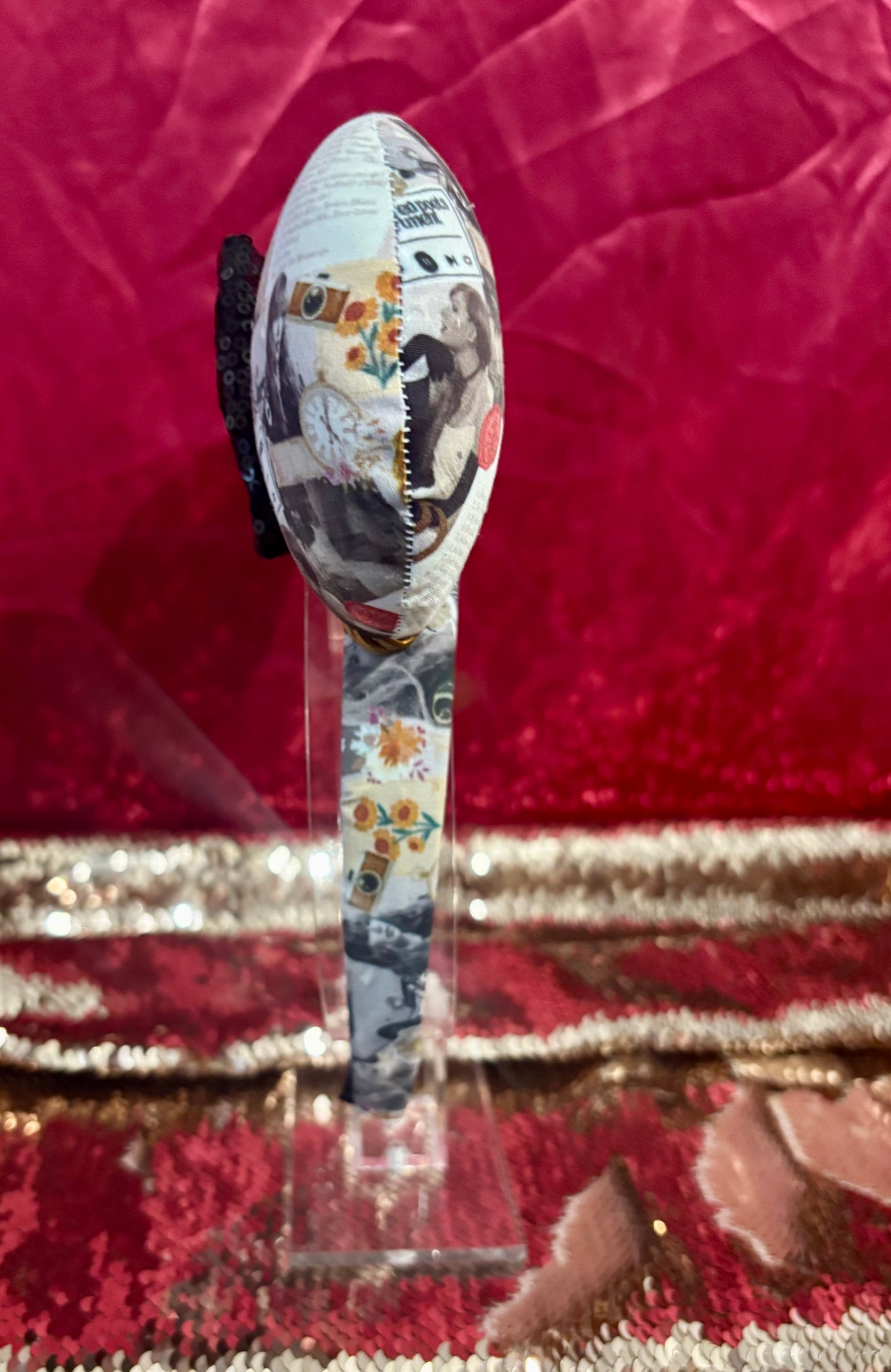 The Poet Mouse Ears - Taylor Inspired Headband with Sequin Bow