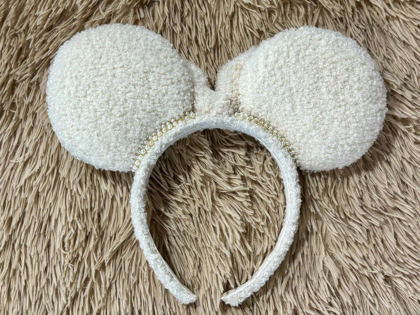 Cream Fuzzy Ears