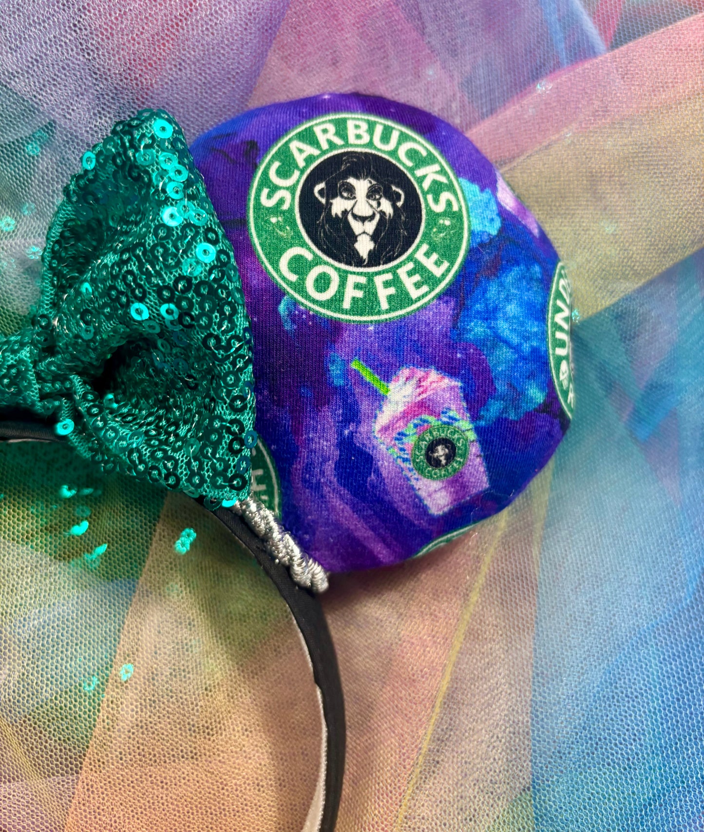 Caffeinated Villains Mouse Ears - Disney Villain Coffee Mickey Ear Headband