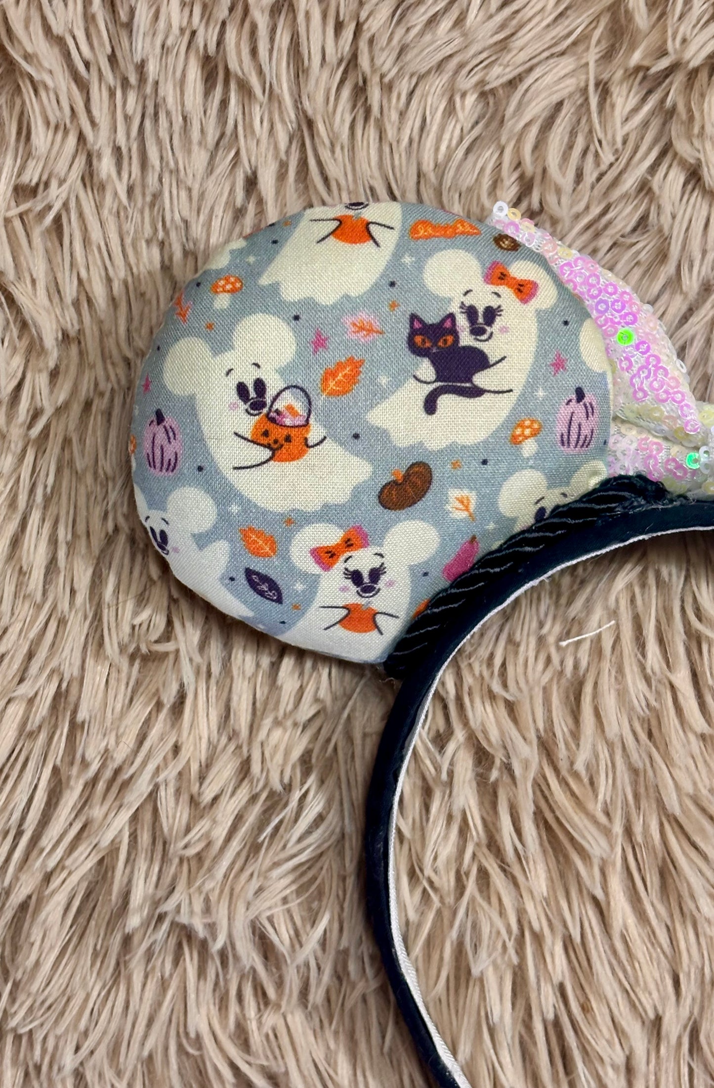 Blue Ghosts Ear Headband
