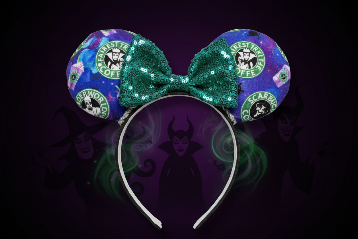 Caffeinated Villains Ear Headband