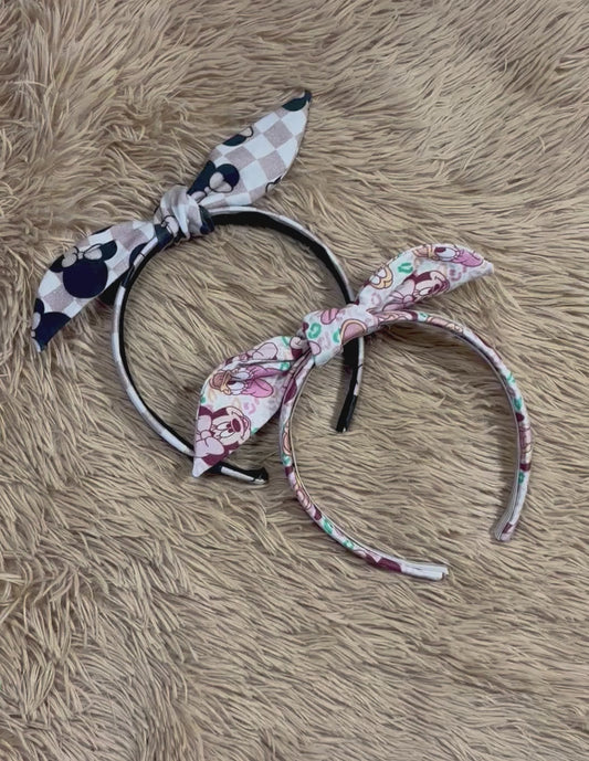 Knotted Bow Headband Bundle | Handmade 2-Pack for Park & Vacation Style