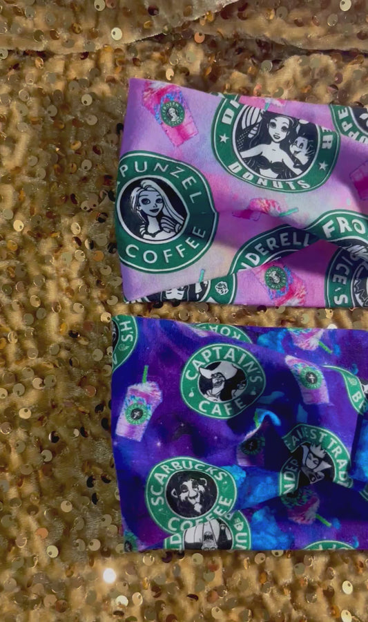 Caffeinated Characters Headwrap Bundle | Disney Coffee Lover 2-Pack Headband Set