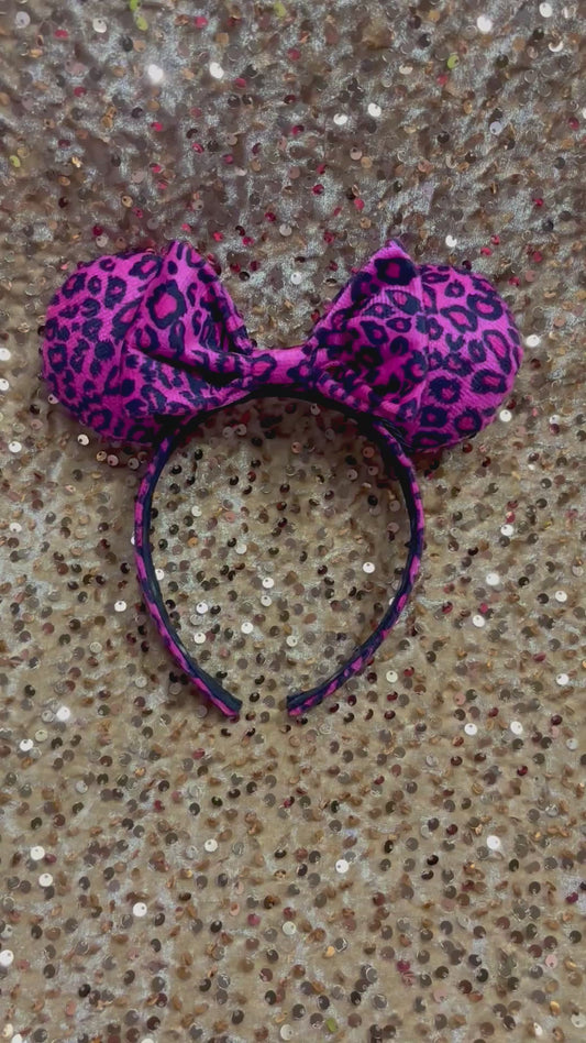 Pink Leopard Mouse Ears